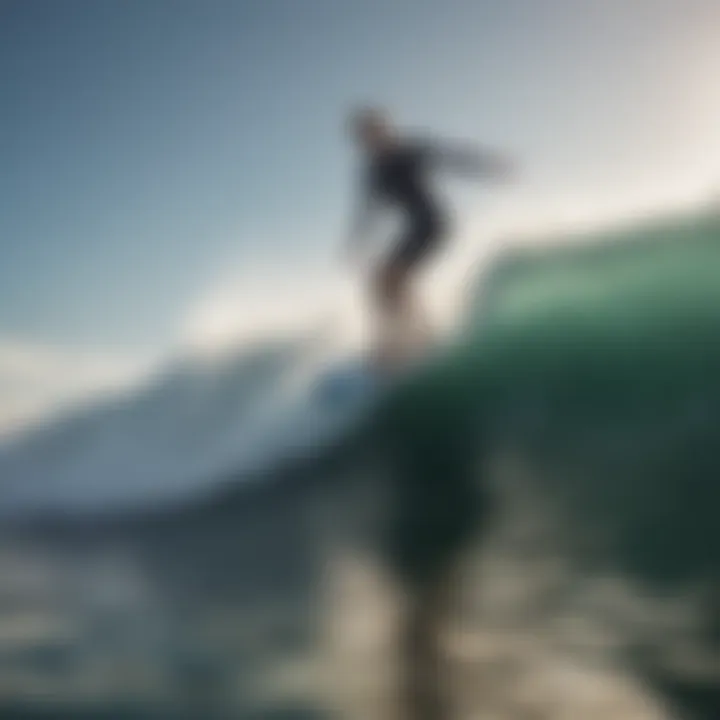 Wakesurf boat with perfect wave