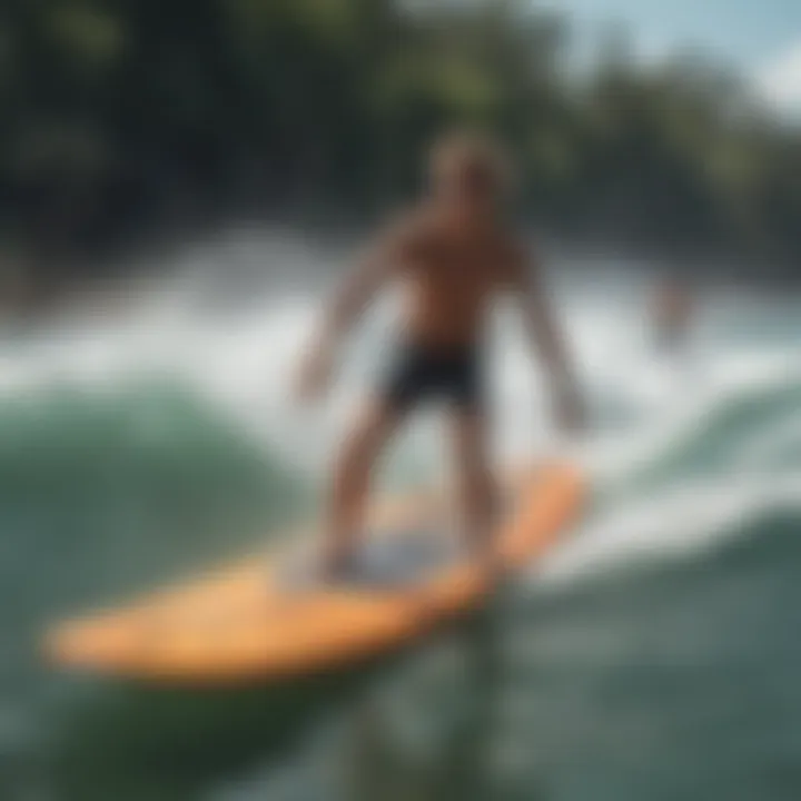 Group enjoying wakesurfing experience