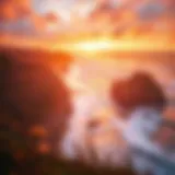 Stunning view of Big Sur coastline at sunset