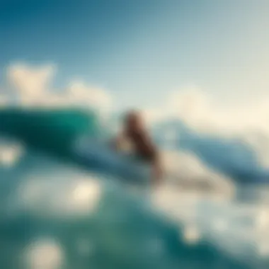 Surfer enjoying the ocean with effective sun protection
