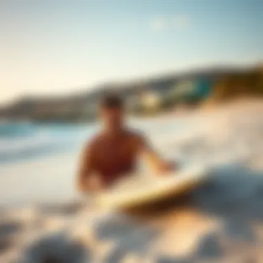 A serene beach scene promoting mental resilience and recovery