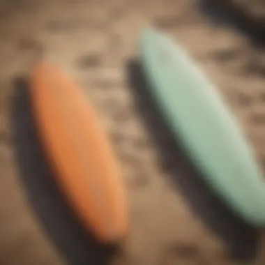 Sustainability in Surfboard Materials A visual representation of sustainable practices in surfboard manufacturing