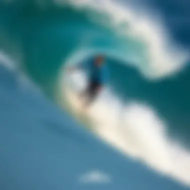 Surfer riding a wave at North Shore