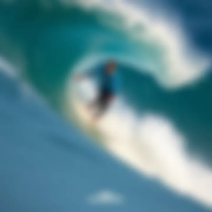 Surfer riding a wave at North Shore