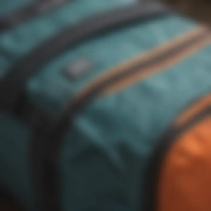 Close-up of Dakine surf bag materials