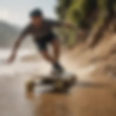 Longboard Performance Across Different Terrains Longboard in action demonstrating performance on various terrains