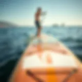 Image illustrating paddle board stability