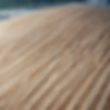 Innovative Materials in Surfboard Design Close-up of surfboard construction materials