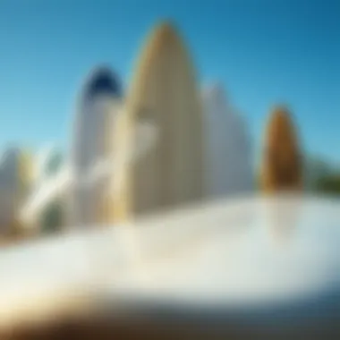 Surfboard selection guide with different types of boards