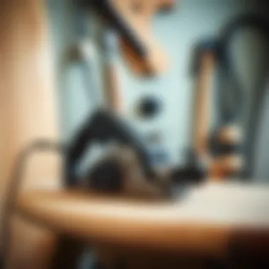 Electric planer used in surfboard shaping