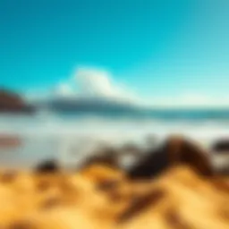 A picturesque beach view ideal for boogie boarding in Maui