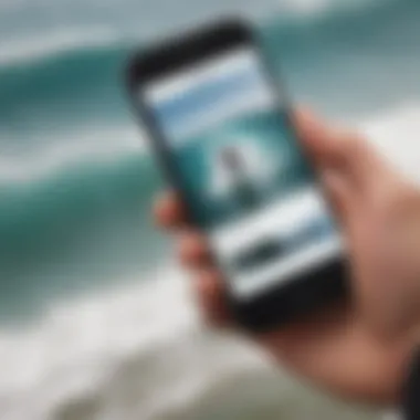 Innovative App Features for Surfers Screenshot of a breath hold training app interface