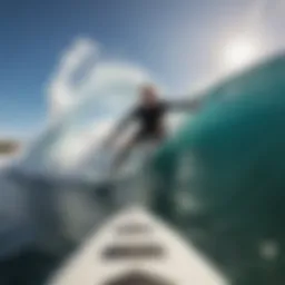 GoPro Max Bite Mount in action while surfing