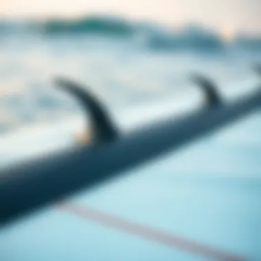 Close-up view of hydrofoil technology detailing