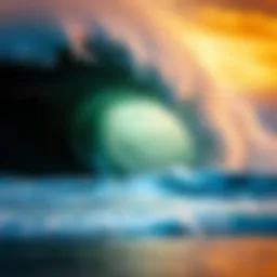 Majestic waves crashing at Playa Zicatela