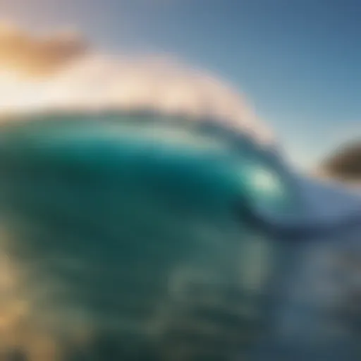 Surfing at Pipeline, a renowned beach in Oahu