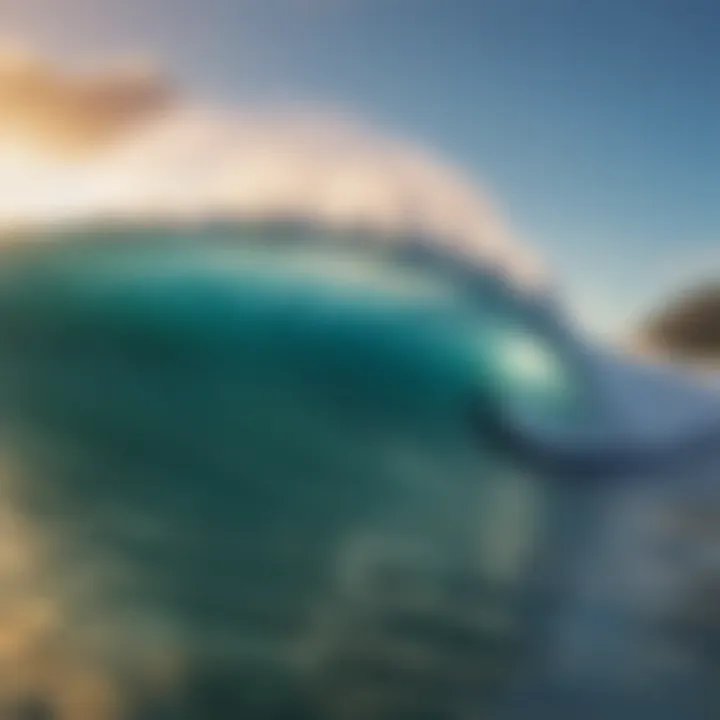 Surfing at Pipeline, a renowned beach in Oahu