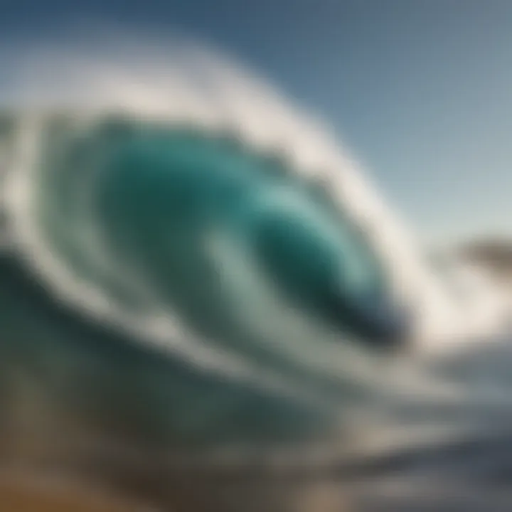 Majestic waves crashing on the shores of Puerto Escondido