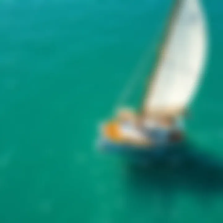An eco-friendly sailing vessel navigating clear waters