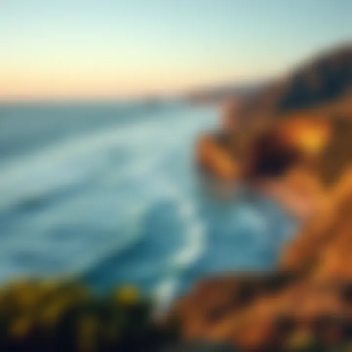 Coastal landscape of Bells Beach