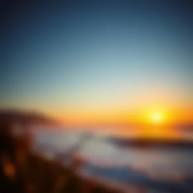 Breathtaking Sunrise at Surfline Bells Beach Surfline Bells Beach during sunrise