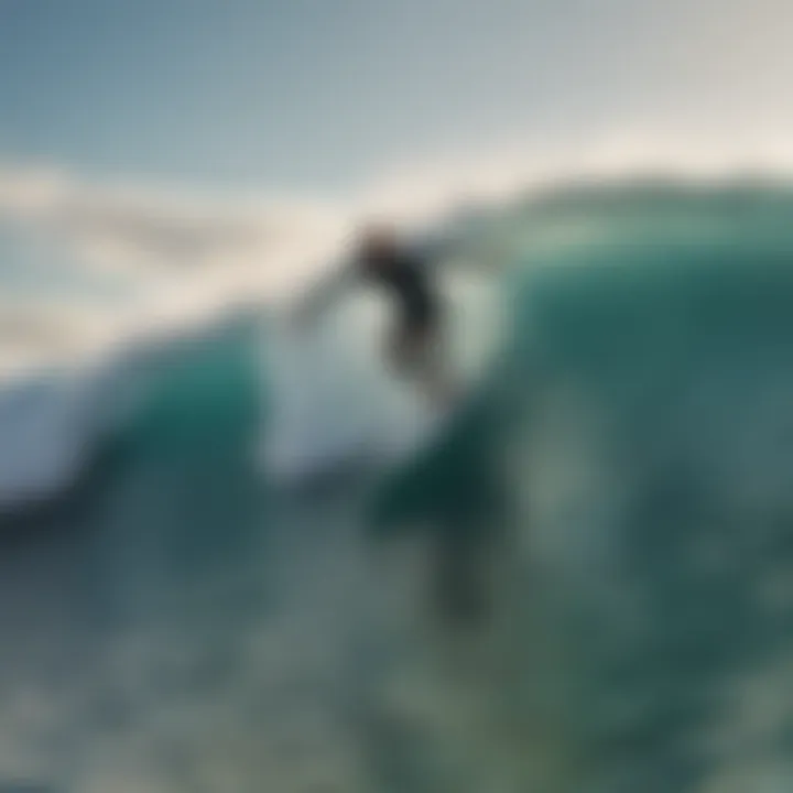 Surfers riding the waves at Surfline Manresa, capturing the dynamic energy of the surf culture.