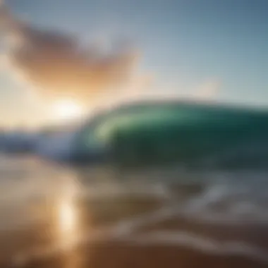 Stunning waves crashing at Margaret River beach