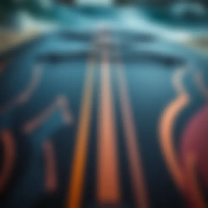 Innovative Bodyboard Materials Close-up of innovative bodyboard materials showcasing design