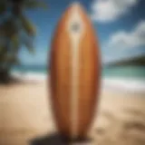 Surfboard craftsmanship showcasing detailed designs