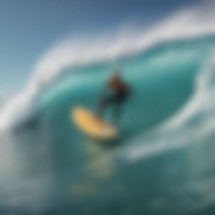 A close-up of surfboard art, showcasing creativity within the surf community