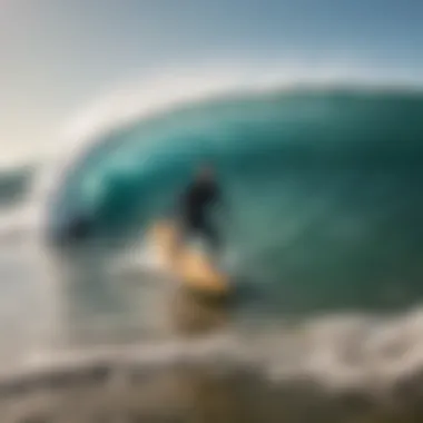 Dynamic surf scene captured at South Bay