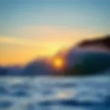 A serene sunrise over a popular East Coast surf break