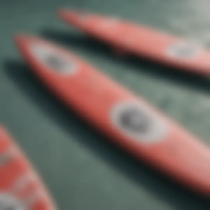 Materials used in foldable surfboards emphasizing lightweight technology.