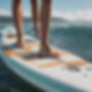 Close-up of the Vilano Navigator Paddle Board's features