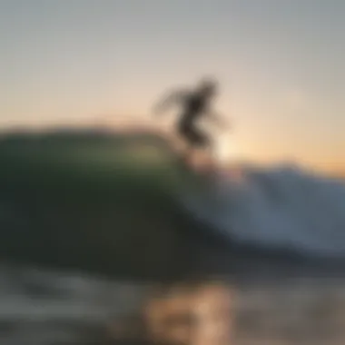 Sunset Surfing at Newport Surfing waves at Newport during sunset