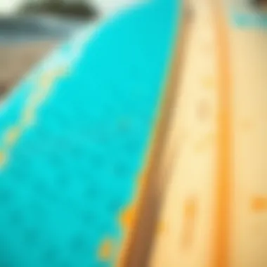 Detailed View of a Boogie Board Close-up of a boogie board with textured surface
