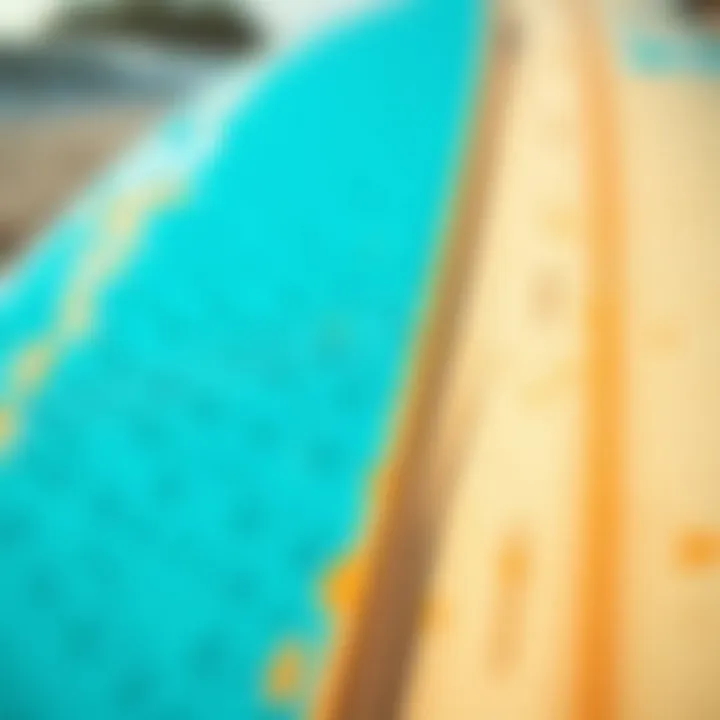 Detailed View of a Boogie Board Close-up of a boogie board with textured surface