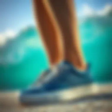 Style Trends in Skate Shoes for Surfboarding Stylish wide fitting skate shoes reflecting current trends in surf culture.