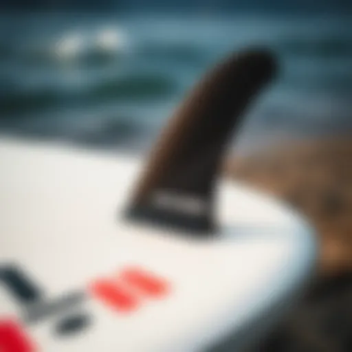 Innovative FCS II Fin System FCS II fin system on a surfboard