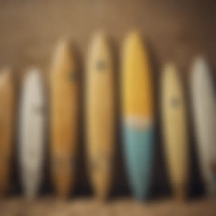 Historical surfboards reflecting cultural heritage
