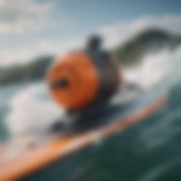 Close-up of a powerful motor for paddle board