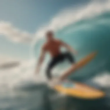 Fine Details: The Craftsmanship of Vintage Surf Posters A close-up of the intricate details in a vintage surf poster
