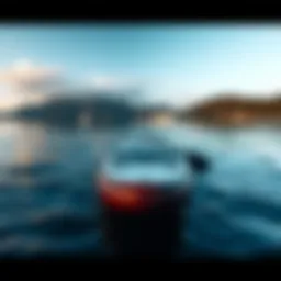 iRocker paddle board on calm waters