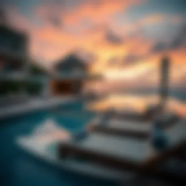 Elegant Poolside Experience at Kalon Surf Hotel Luxurious poolside setup at Kalon Surf Hotel