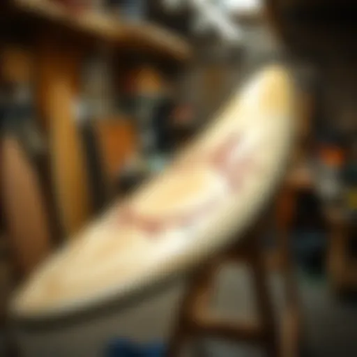 Crafting a surfboard blank