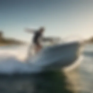 Dynamic interaction between boat and wakesurfer