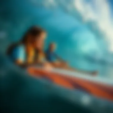 A graphic showcasing diverse career paths in surfing