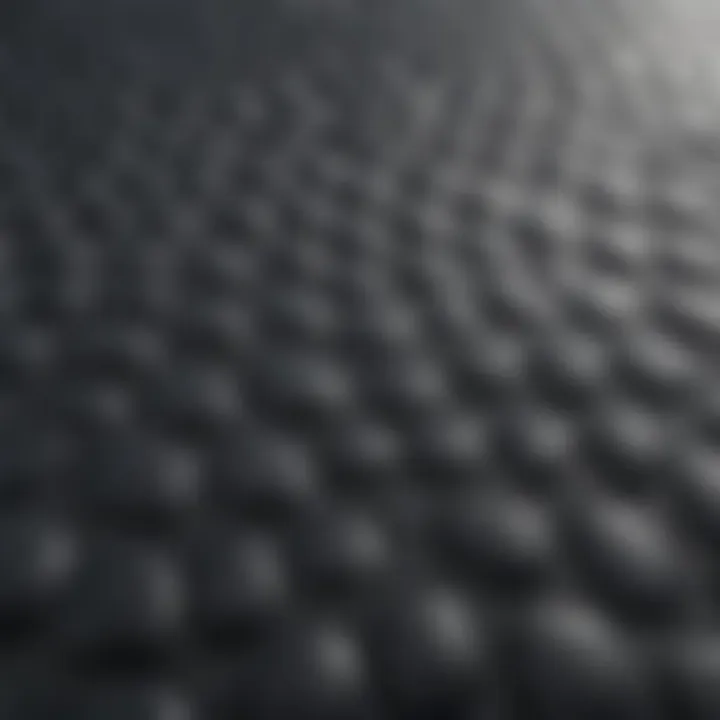 Detailed view of neoprene material showing texture