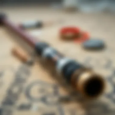 Construction Materials of the Okuma Nomad Travel Surf Rod Detailed view of the rod's construction materials