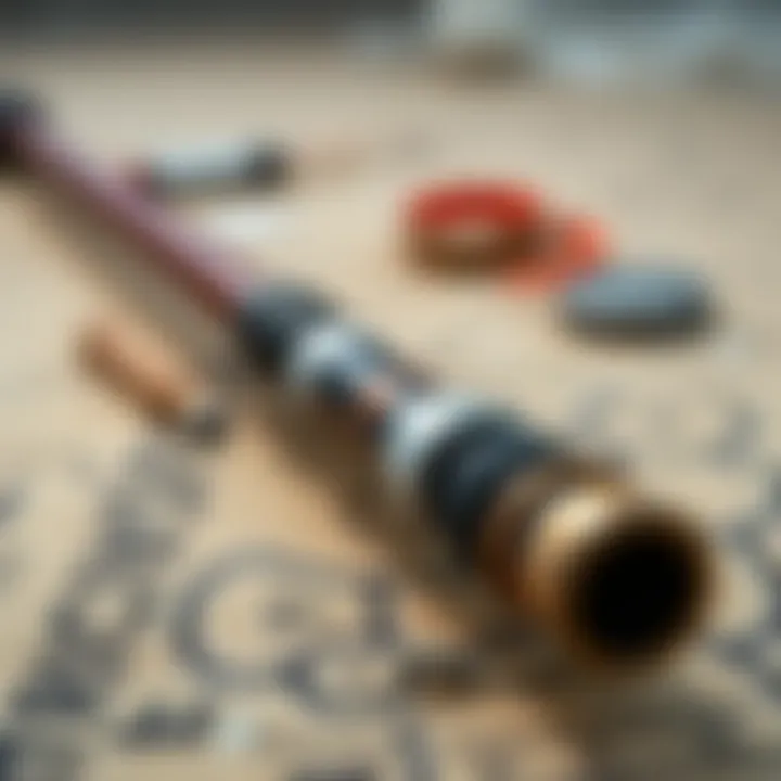 Construction Materials of the Okuma Nomad Travel Surf Rod Detailed view of the rod's construction materials